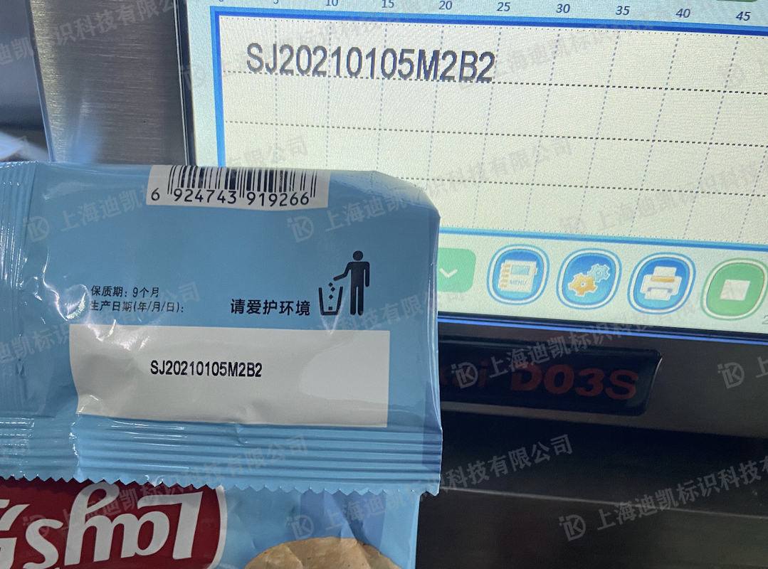 D03S Expiry Date / Barcode / QR Code Printing Machine 300 DPI Tto Printer