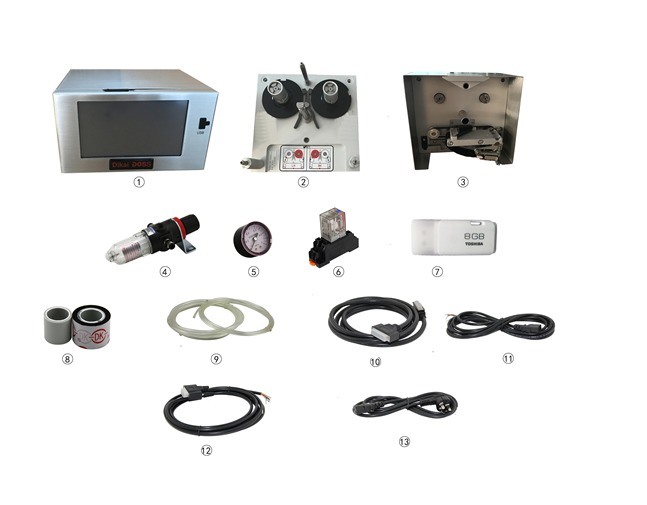 DIKAI D05S Automatic Thermal Transfer Overprinter with 53mm*150mm Max Print Area and 6bar/90psi Air Supply