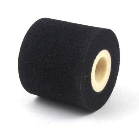 Black Solid Dry Hot Ink Rollers Diameter 36mm Height 32mm For Filling Machine