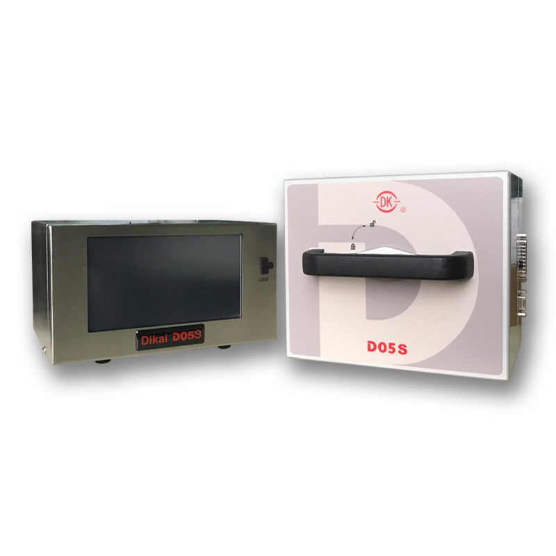 DIKAI D05S Automatic TTO Printer with 53mm*150mm Print Area and 2-36 m/minute Printing Speed for Plastic Foil Bags