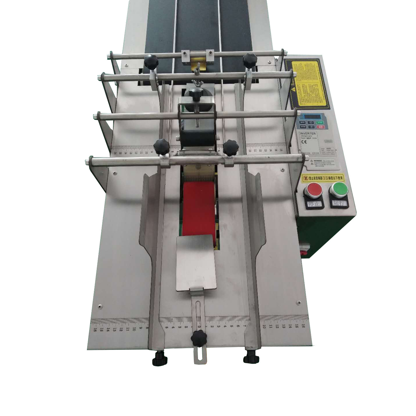 Stainless Steel Paging Machine 0.75KW Industrial Friction Paper Feeder With Conveyor